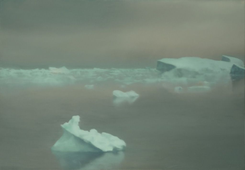 gerhard richter,eisberg,iceberg,painting,hyperrealism,romantism,sotheby's,london,2017,auction