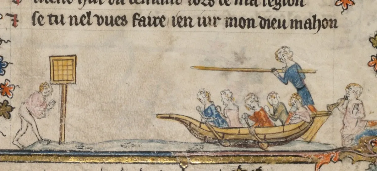 (10) Joute nautique. Oxford, Bodleian Library MS Bodley 264.
