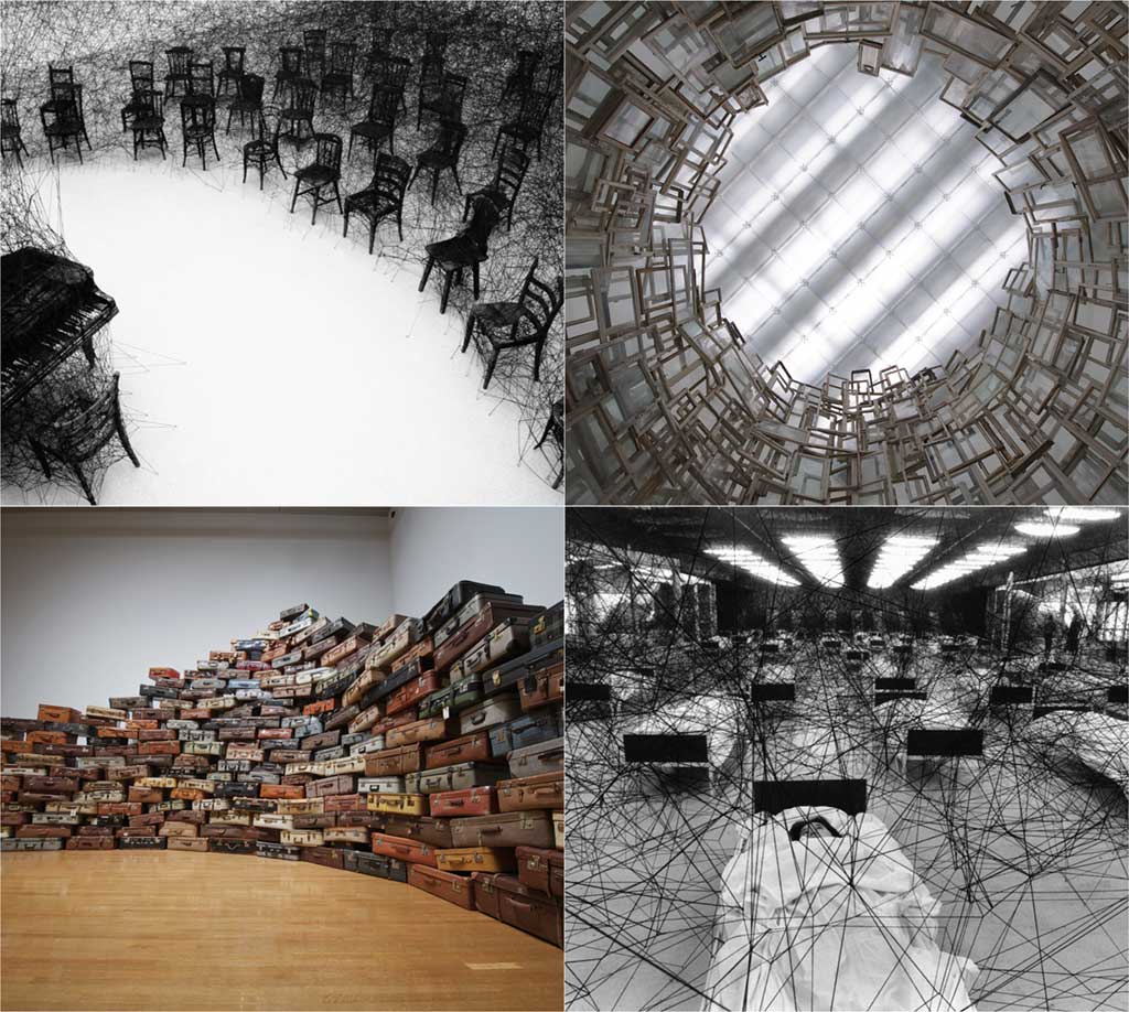Chiharu Shiot, various exhibitions.