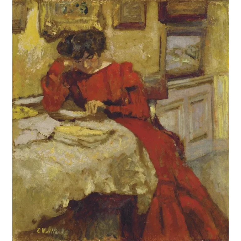 Misia lisant. Edouard Vuillard.