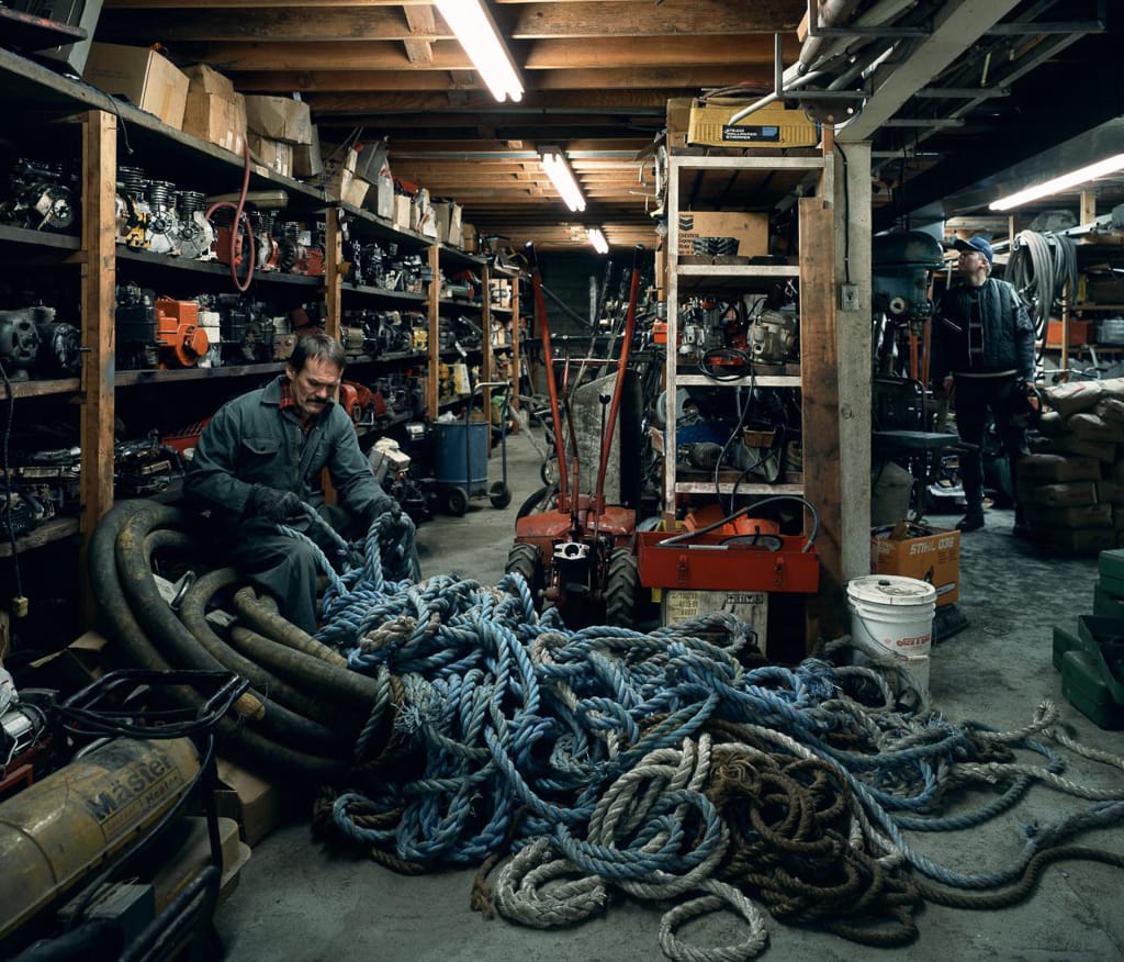Jeff Wall, « Untangling », 1994.