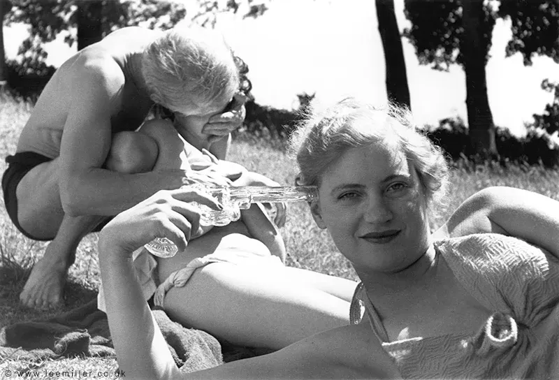 Lee Miller, Max Ernst, Leonora Carrington.