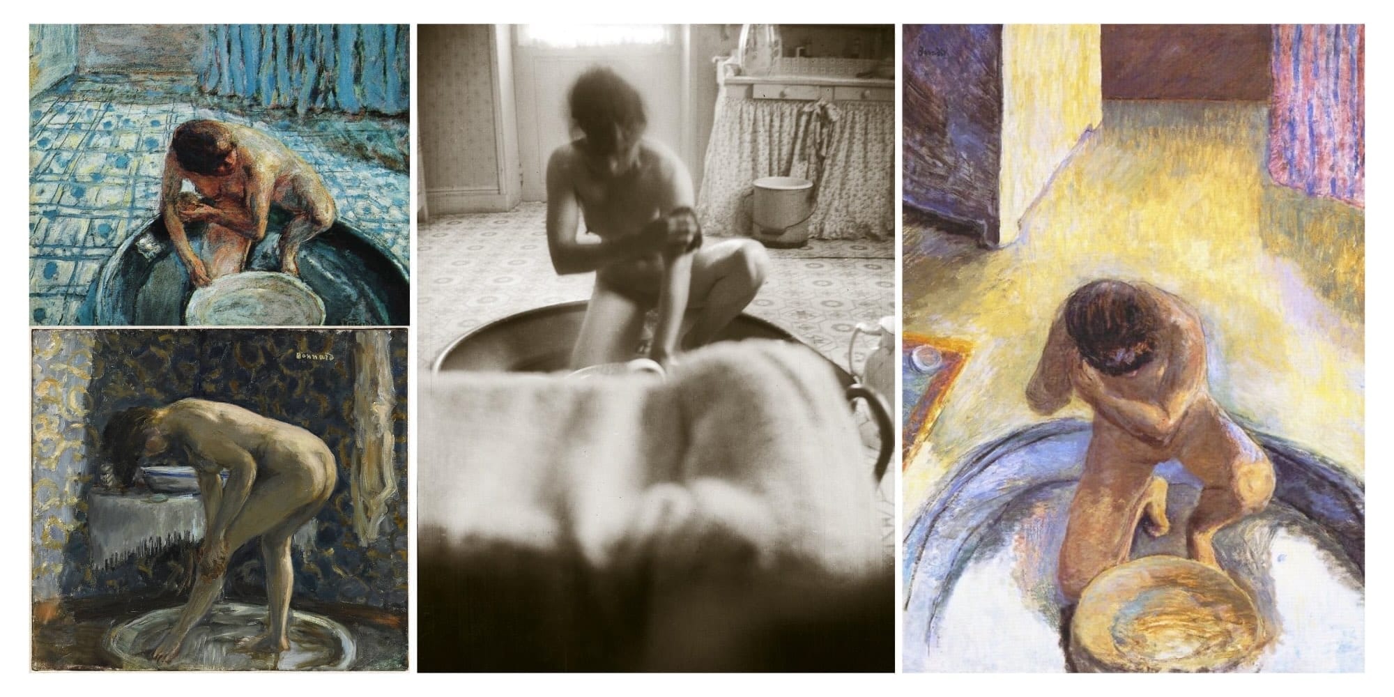 Pierre Bonnard, Marthe à sa toilette.