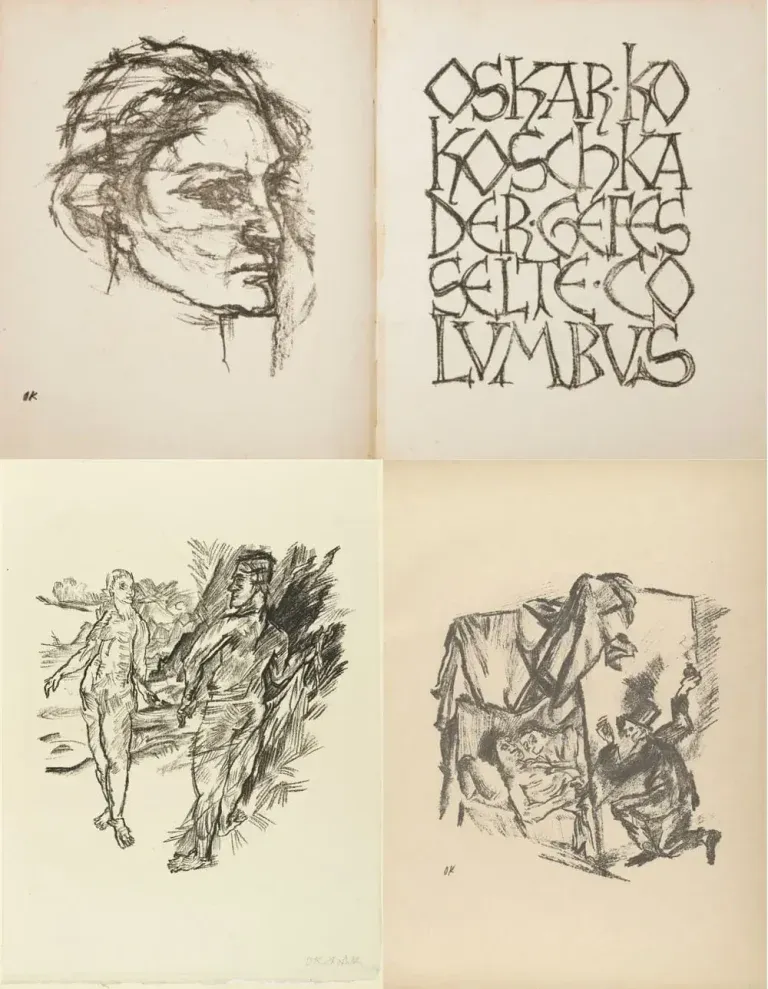Dessins d’Oskar Kokoschka.