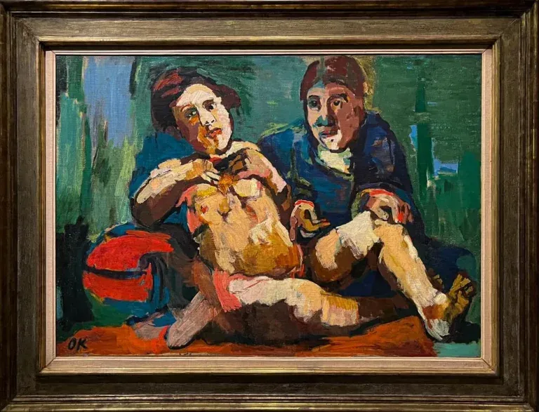 Oskar Kokoschka. Maler mit Puppe. 1922-23.