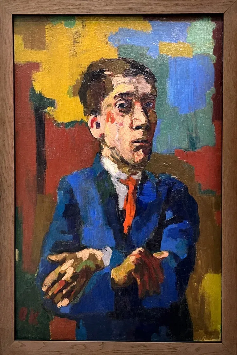 Oskar Kokoschka. Selbstbildnis mit gekreuzten Armen. 1923.