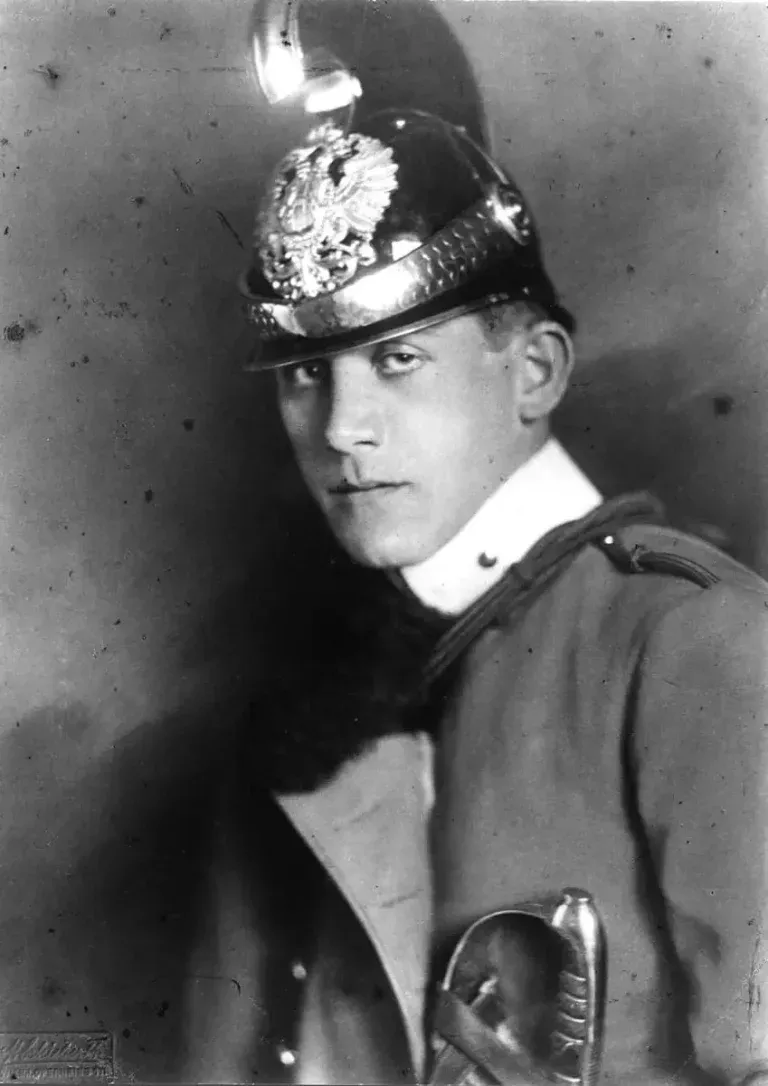 Portrait photographique de Oskar Kokoschka.