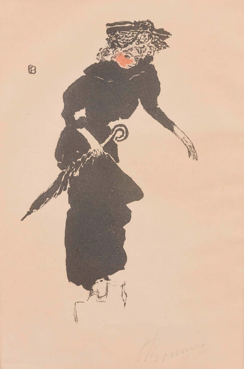 Pierre Bonnard. Femme au parapluie. 1895.