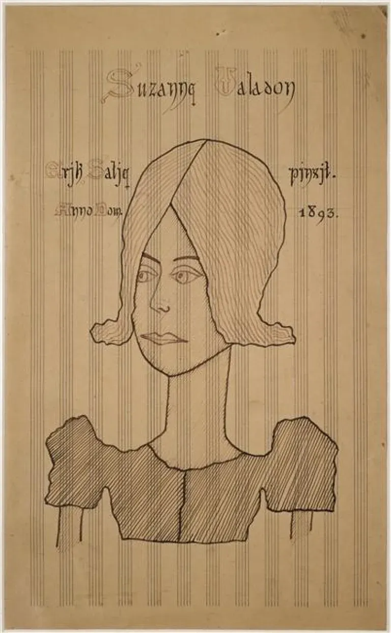 Suzanne Valadon par Erik Satie, 1893.