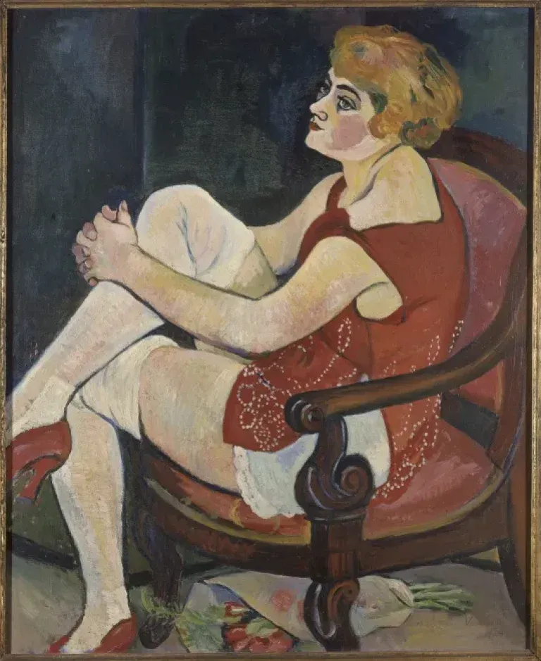 Suzanne Valadon, Femme aux bas blanc, 1924.