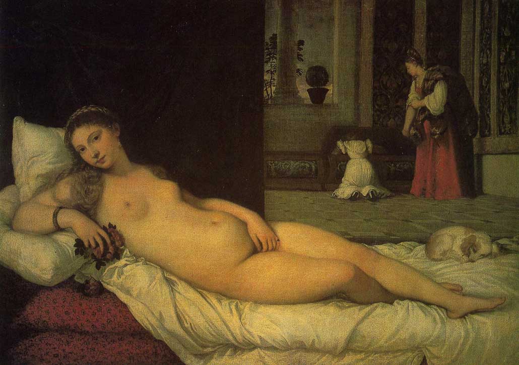 Titien, « Vénus d’Urbin », 1538. Galerie des Offices de Florence.