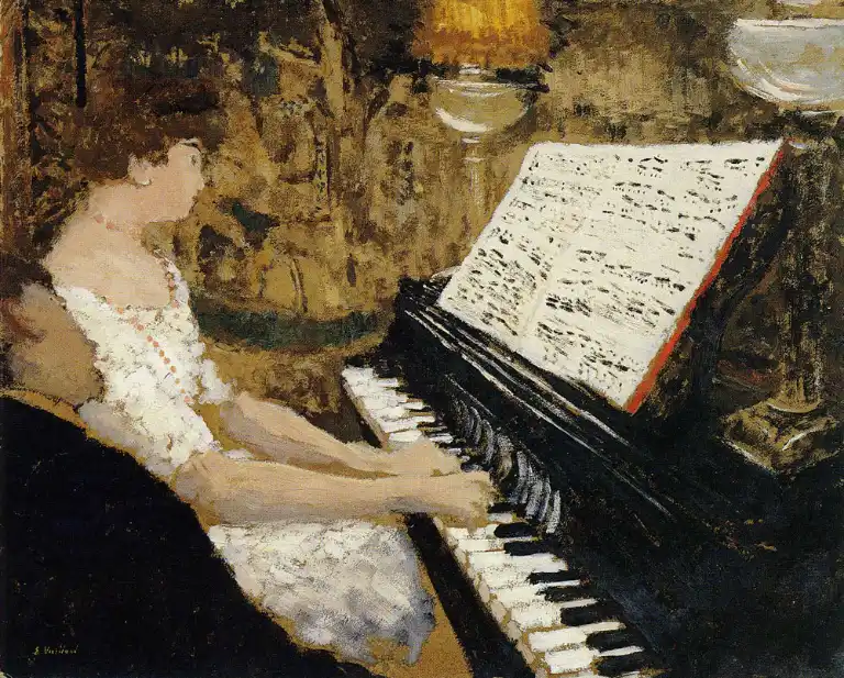Misia au piano. Edouard Vuillard. 1899.