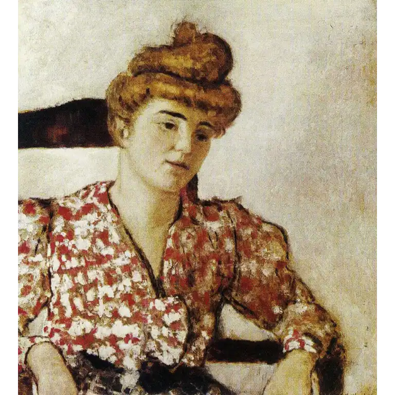 Misia en blouse rouge. Edouard Vuillard. 1897-1899.
