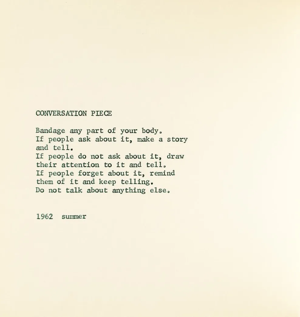 Yoko Ono, Grapefruit, 1962.