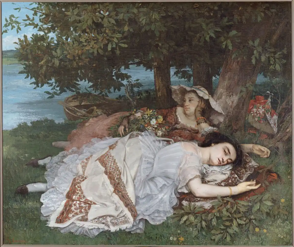 Gustave Courbet. Les demoiselles du bord de la Seine. 1856.