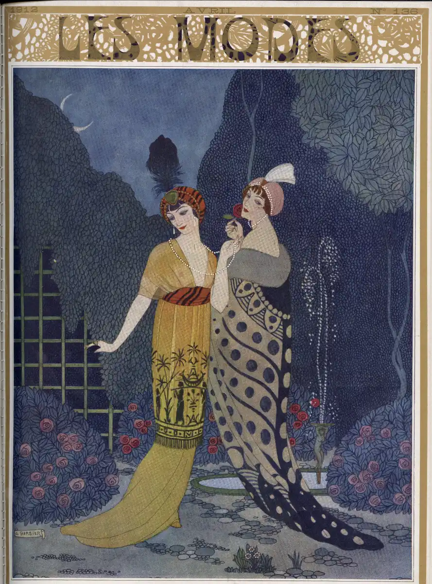 George Barbier. Couverture du magazine Les Modes. 1912.