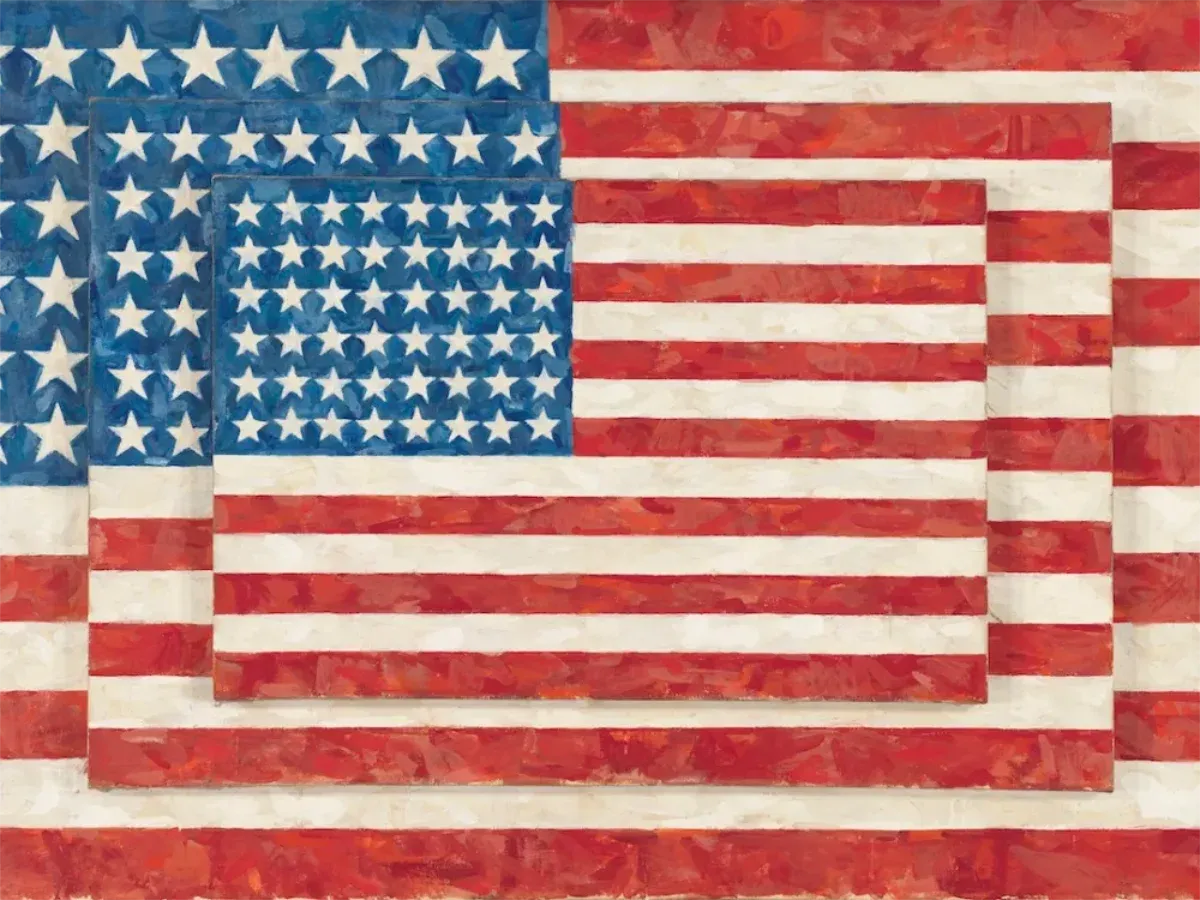 Jsaper Johns. Three Flags.