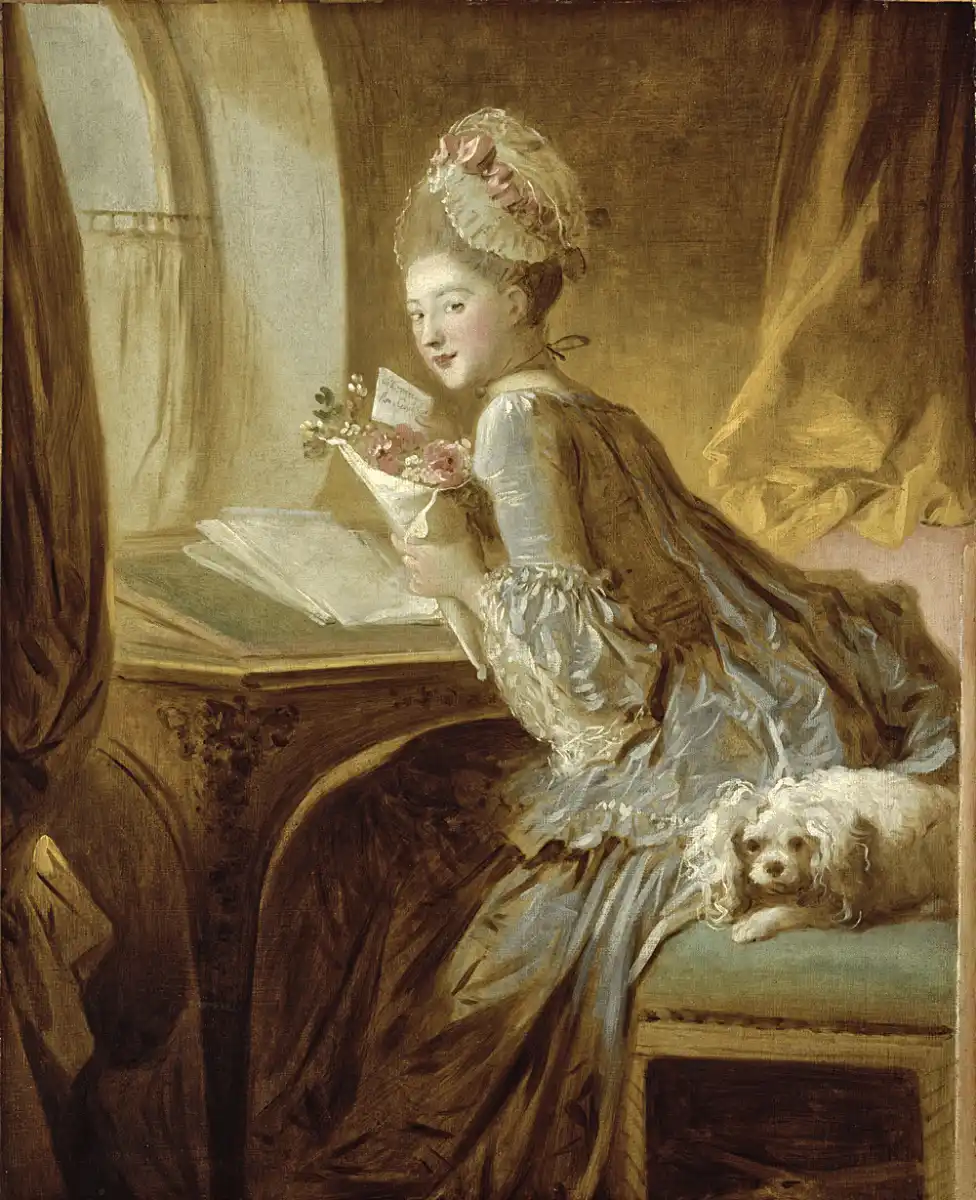 Fragonard. La lettre d'amour