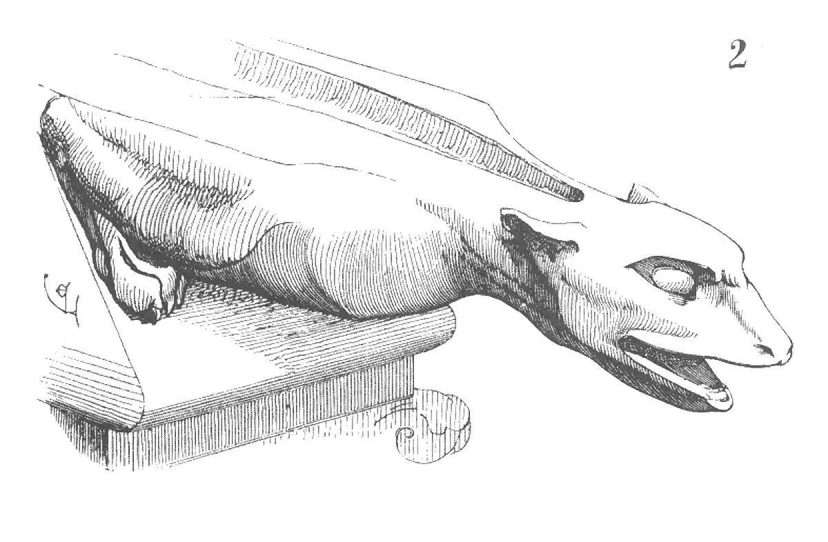 Gargouille par Eugène Viollet-le-Duc. 1856.