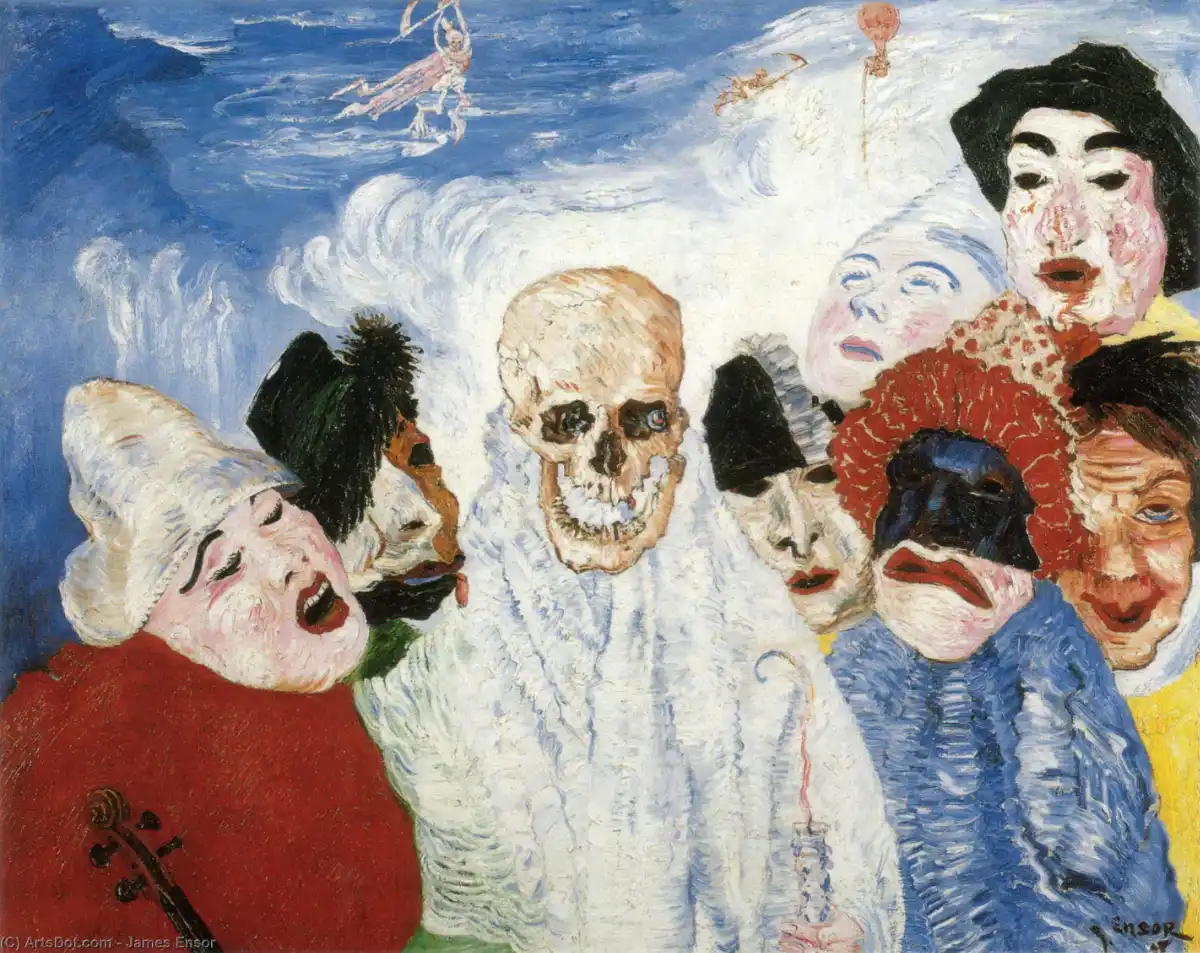 James Ensor. La Mort et les Masques. 1897.
