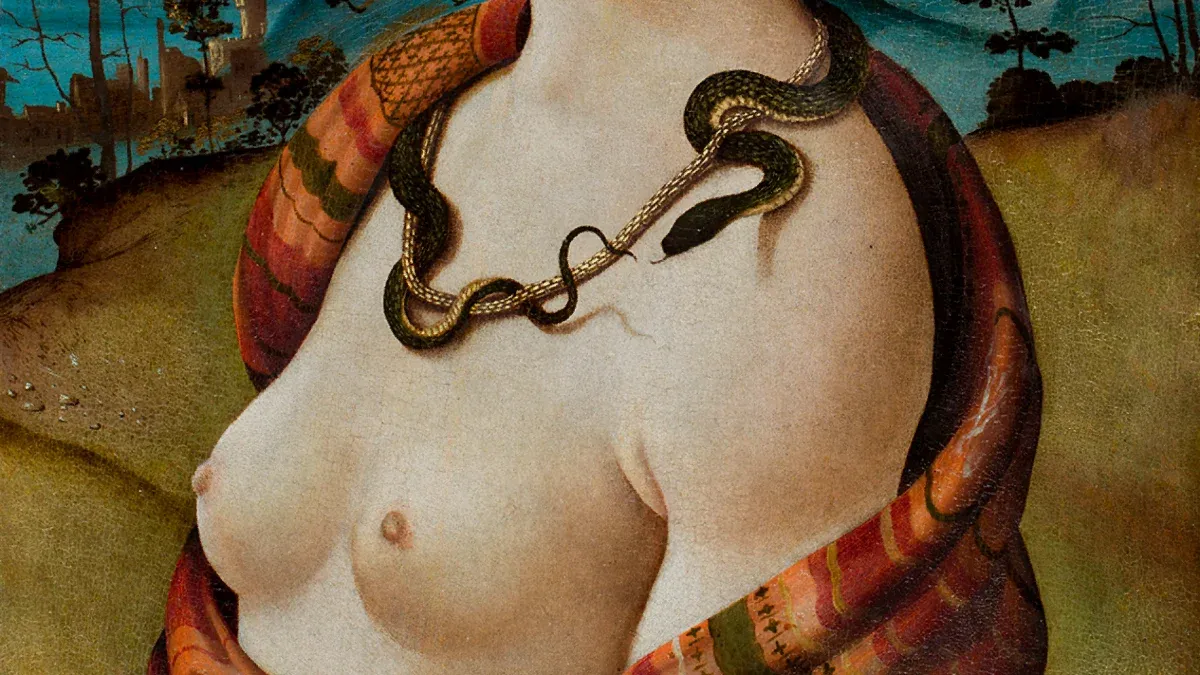 Piero di Cosimo. Portrait de Simonetta Vespucci. Détail.