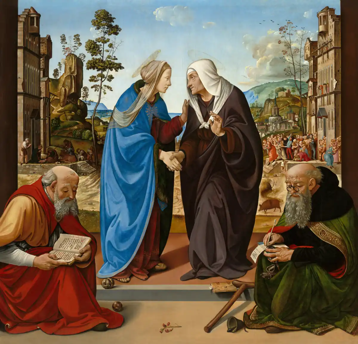 Piero di Cosimo. Visitation de la vierge Marie. 1450.