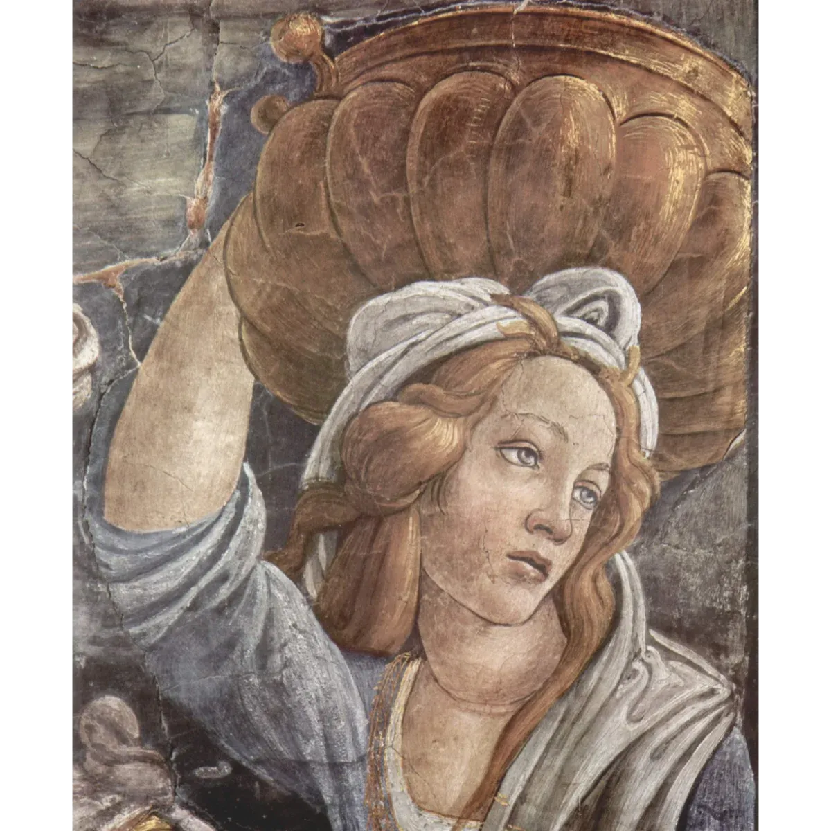 Épreuves de Moïse. Botticelli. Chapelle Sixtine. Vers 1481.