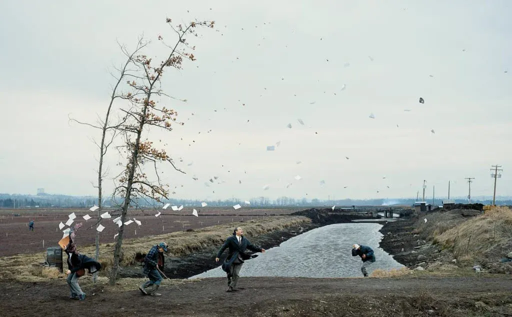 Jeff Wall, «&nbsp;A sudden Gust of Wind (after Hokusai)&nbsp;», 1993.