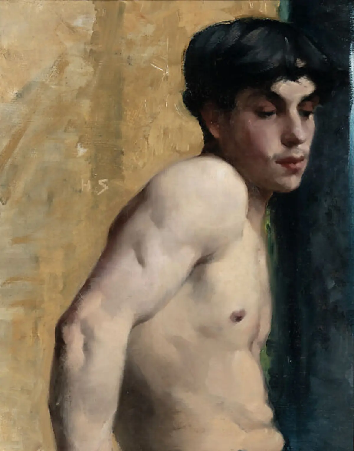 Helene Schjerfbeck. Jeune Homme. 1882.