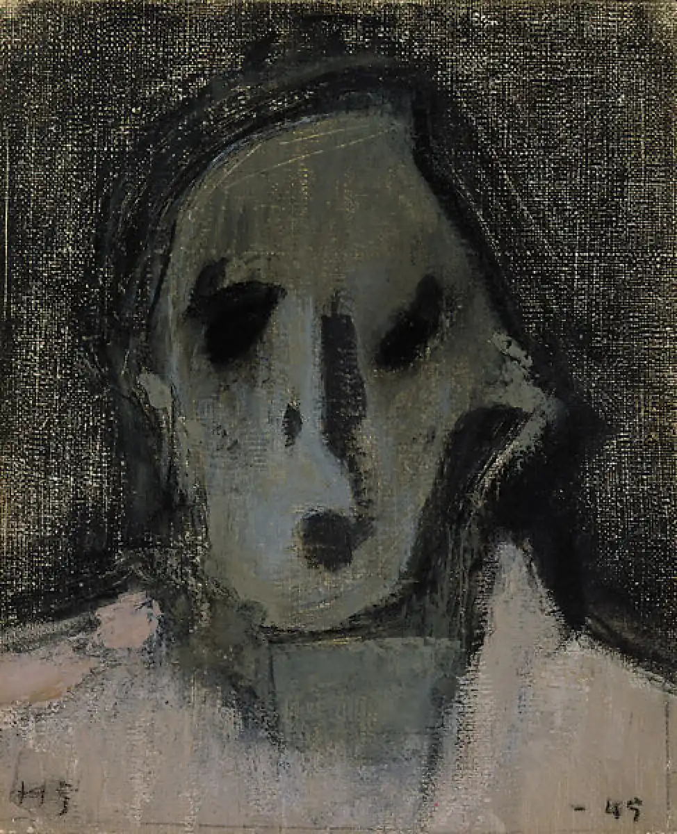 Helene Schjerfbeck. Self-Portrait (An Old Painter). 1945