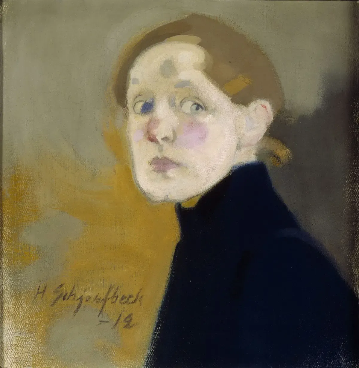 Helene Schjerfbeck. Self-Portrait. 1912