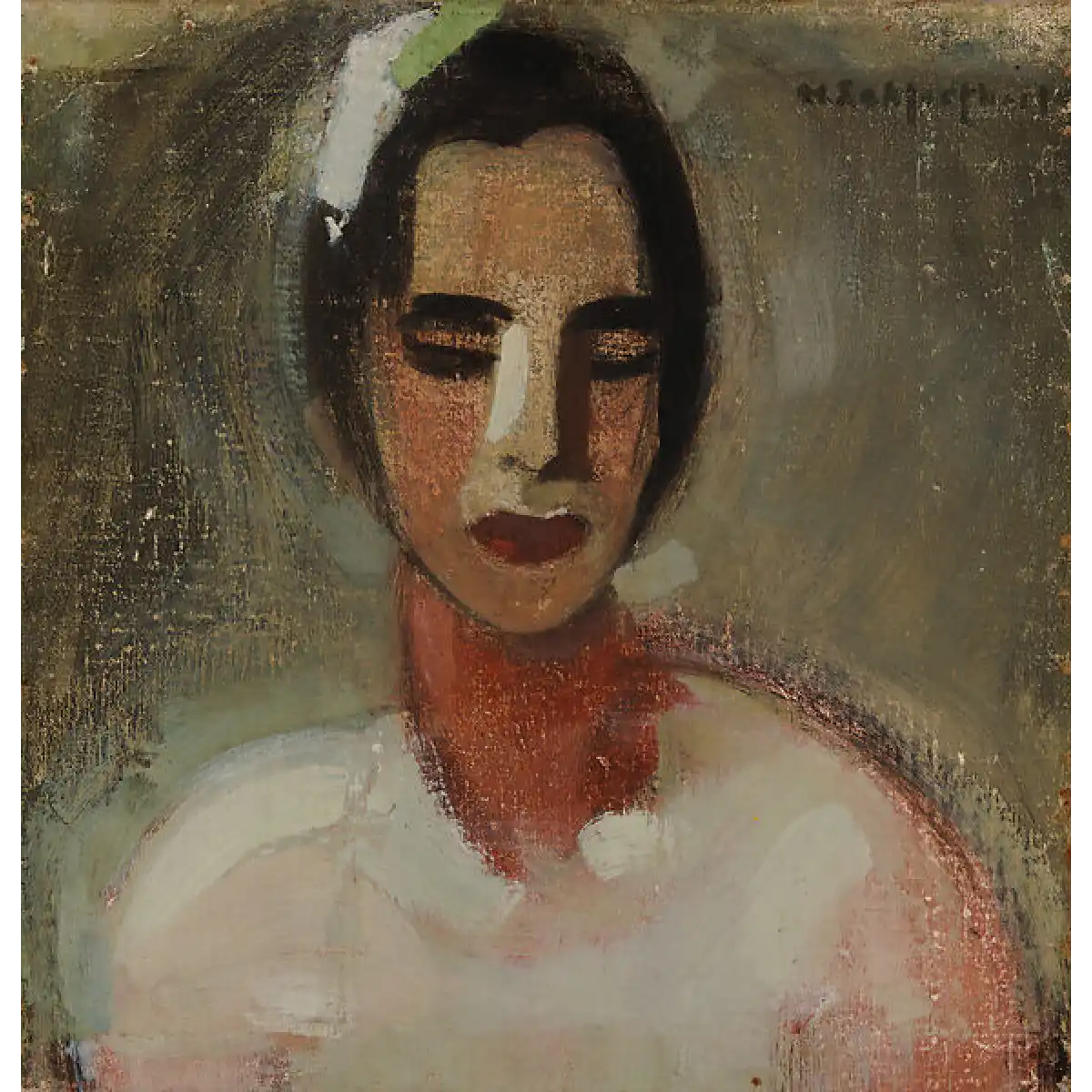 Helene Schjerfbeck. Girl from California I. 1919