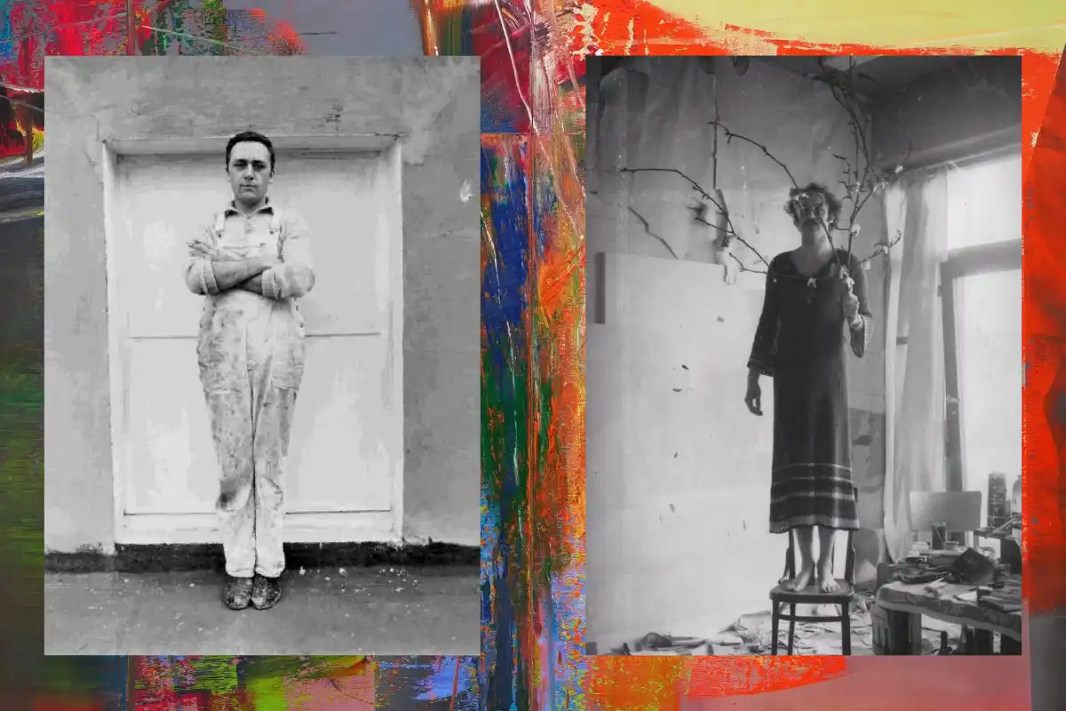 Portraits de Gerhard Richter et Anselm Kiefer