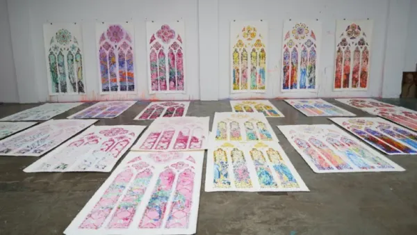Claire Tabouret et les vitraux de Notre-Dame
